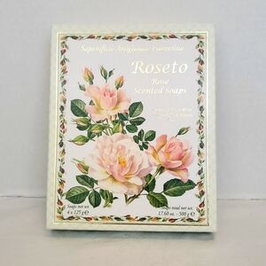 Roseto Rose Scented Soaps NWOT